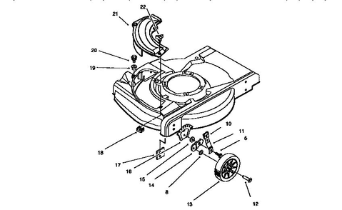 Part Location Diagram of 92-4481 Lawn Boy Plate-Height Adj.